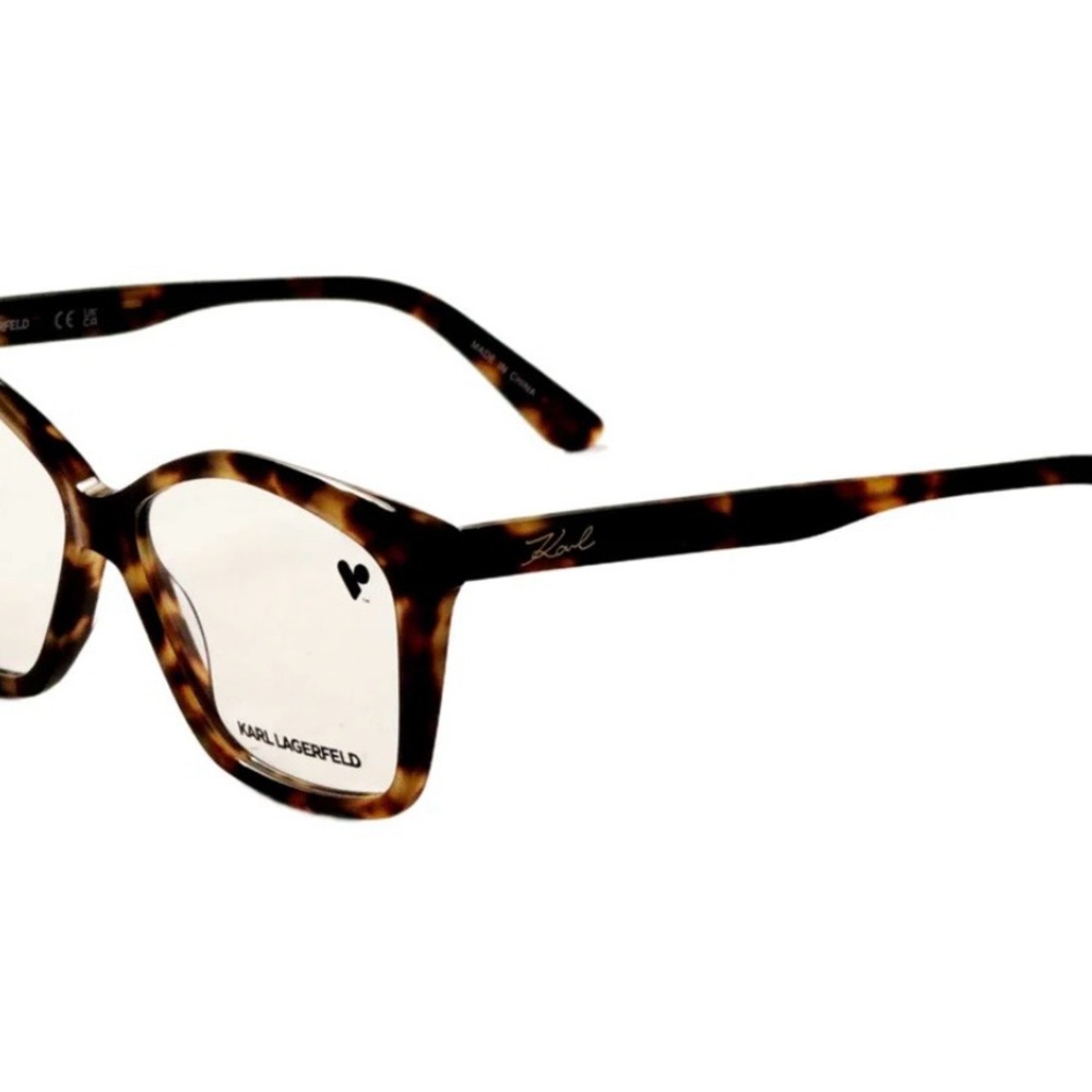 Karl Lagerfeld Tortoiseshell Women's Optical Frames - Dark Brown/Amber